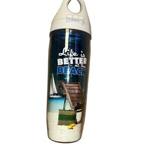 Like new tervis Life is better at the beach 20oz water bottle